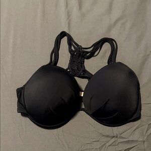 Victoria’s Secret Black Strappy Swim Top